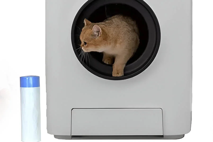 spinning cat litter box